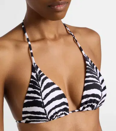 ViX Paula Hermanny Tri zebra-print bikini top | Thumbnail 3