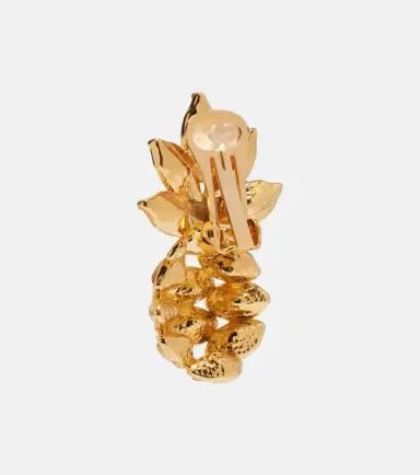 Oscar de la Renta Pineapple embellished earrings | Thumbnail 3 Oscar de la Renta Pineapple embellished earrings | Thumbnail 3