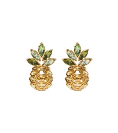 Oscar de la Renta Pineapple embellished earrings | Thumbnail 1 Oscar de la Renta Pineapple embellished earrings | Thumbnail 1