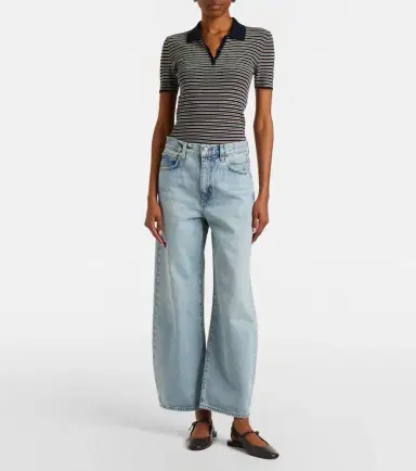 Frame The Bow Crop barrel-leg jeans | Thumbnail 3 Frame The Bow Crop barrel-leg jeans | Thumbnail 3