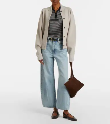 Frame The Bow Crop barrel-leg jeans | Thumbnail 7 Frame The Bow Crop barrel-leg jeans | Thumbnail 7