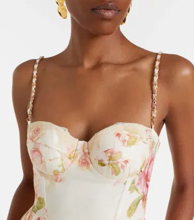 Zimmermann Roselight floral linen bustier dress | Thumbnail 4 Zimmermann Roselight floral linen bustier dress | Thumbnail 4