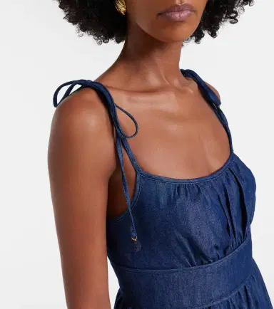 Zimmermann Mahon broderie anglaise denim midi dress | Thumbnail 6