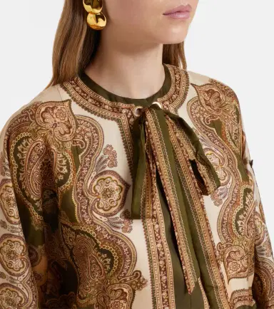 Zimmermann Mahon paisley silk midi dress | Thumbnail 3 Zimmermann Mahon paisley silk midi dress | Thumbnail 3