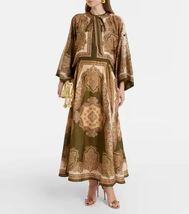 Zimmermann Mahon paisley silk midi dress | Thumbnail 4 Zimmermann Mahon paisley silk midi dress | Thumbnail 4