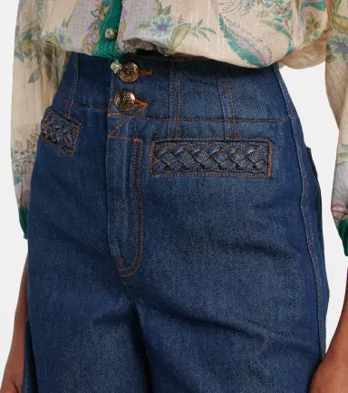 Zimmermann Aster cropped flared jeans | Thumbnail 3 Zimmermann Aster cropped flared jeans | Thumbnail 3