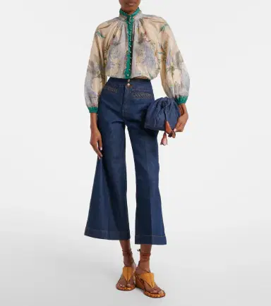 Zimmermann Aster cropped flared jeans | Thumbnail 5 Zimmermann Aster cropped flared jeans | Thumbnail 5
