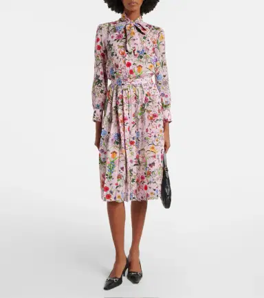 Gucci Flora silk shirt dress | Thumbnail 2 Gucci Flora silk shirt dress | Thumbnail 2