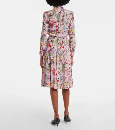 Gucci Flora silk shirt dress | Thumbnail 3 Gucci Flora silk shirt dress | Thumbnail 3