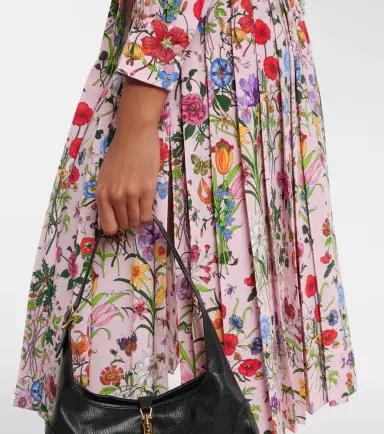 Gucci Flora silk shirt dress | Thumbnail 4 Gucci Flora silk shirt dress | Thumbnail 4