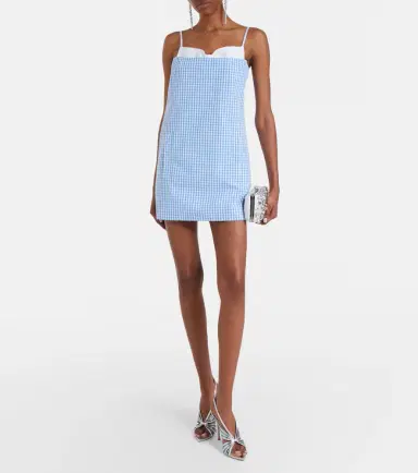 SHUSHU/TONG Gingham cotton minidress | Thumbnail 4 SHUSHU/TONG Gingham cotton minidress | Thumbnail 4