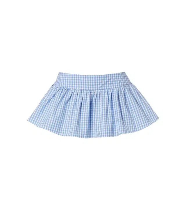 Shushu/Tong Gathered gingham cotton skort