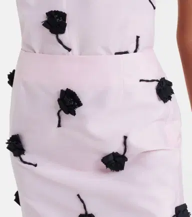 SHUSHU/TONG Floral-appliqué pencil skirt | Thumbnail 4