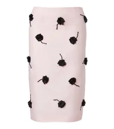 SHUSHU/TONG Floral-appliqué pencil skirt | Thumbnail 1