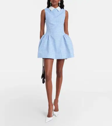 SHUSHU/TONG Gingham cotton minidress | Thumbnail 6 SHUSHU/TONG Gingham cotton minidress | Thumbnail 6