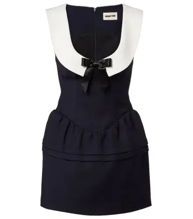 SHUSHU/TONG Bow-detail wool minidress | Thumbnail 1 SHUSHU/TONG Bow-detail wool minidress | Thumbnail 1