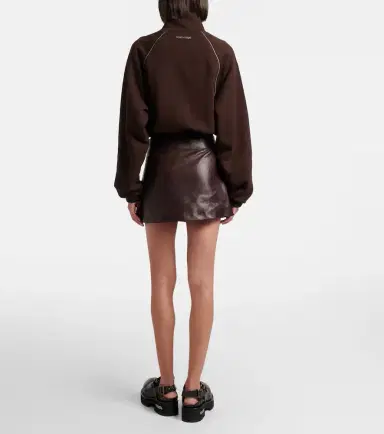 Balenciaga Leather miniskirt | Thumbnail 2
