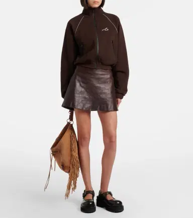 Balenciaga Leather miniskirt | Thumbnail 3