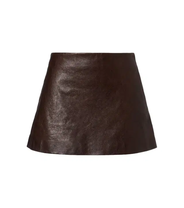 Balenciaga Leather miniskirt