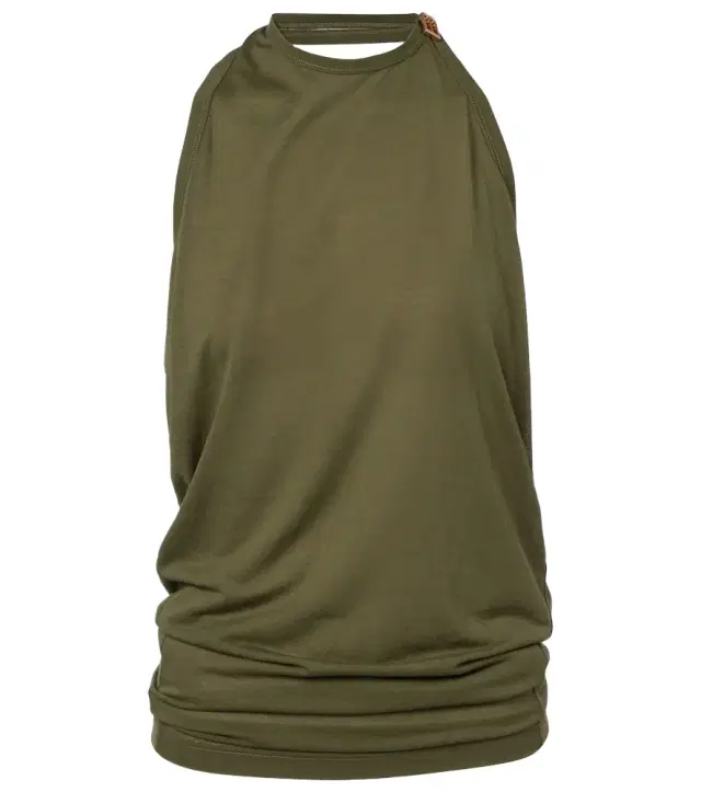 Balenciaga Draped cotton-blend top