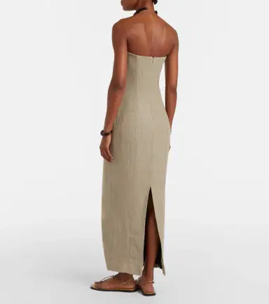 TOTEME Linen maxi dress | Thumbnail 4