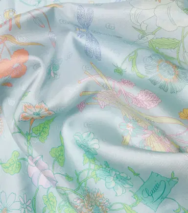 Gucci Flora silk twill scarf | Thumbnail 2