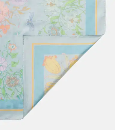 Gucci Flora silk twill scarf | Thumbnail 3