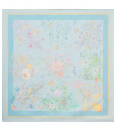 Gucci Flora silk twill scarf | Thumbnail 1