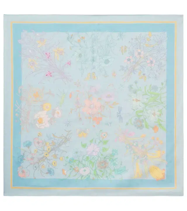Gucci Flora silk twill scarf