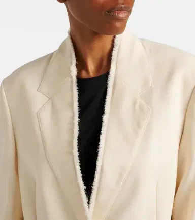 TOTEME Distressed wool blazer | Thumbnail 4
