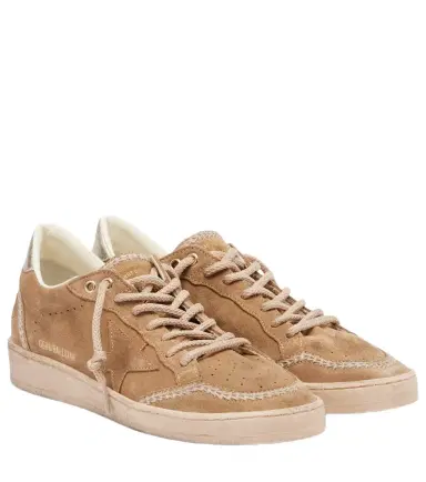 Golden Goose Ball Star embroidered suede sneakers | Thumbnail 1 Golden Goose Ball Star embroidered suede sneakers | Thumbnail 1