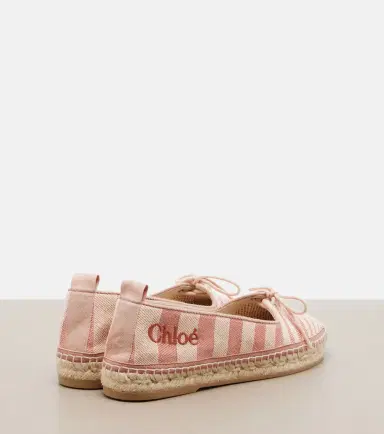 Chloé Chloé Isla striped canvas espadrilles | Thumbnail 2