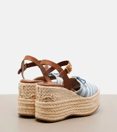 Chloé Chloé Isla striped canvas espadrille wedges | Thumbnail 2 Chloé Chloé Isla striped canvas espadrille wedges | Thumbnail 2
