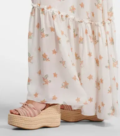 Chloé Chloé Striped canvas espadrille wedge sandals | Thumbnail 6 Chloé Chloé Striped canvas espadrille wedge sandals | Thumbnail 6