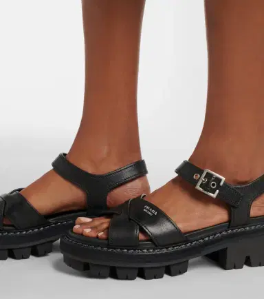 Prada Leather sandals | Thumbnail 5 Prada Leather sandals | Thumbnail 5