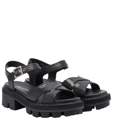 Prada Leather sandals | Thumbnail 1 Prada Leather sandals | Thumbnail 1