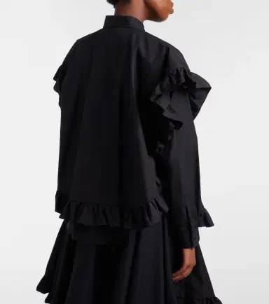 NOIR KEI NINOMIYA Ruffled cotton blouse | Thumbnail 2