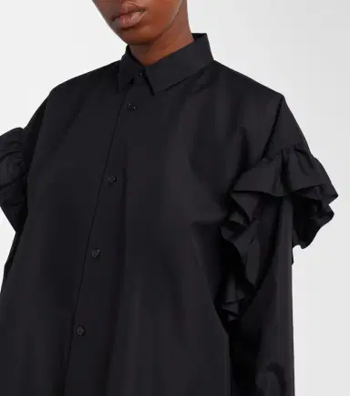 NOIR KEI NINOMIYA Ruffled cotton blouse | Thumbnail 3