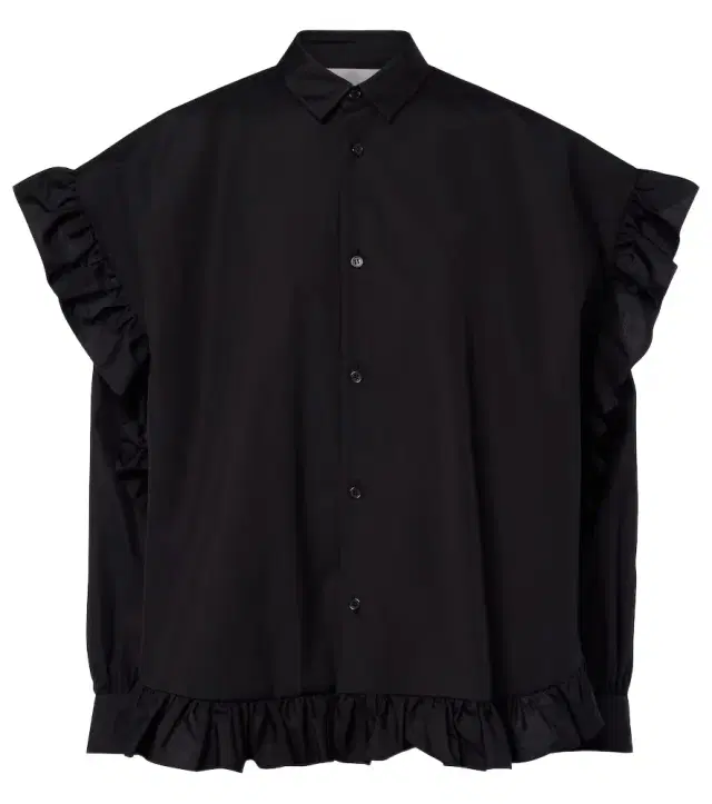 Noir Kei Ninomiya Ruffled cotton blouse