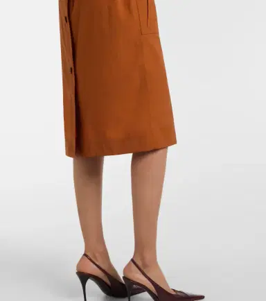 Saint Laurent Belted midi dress | Thumbnail 3 Saint Laurent Belted midi dress | Thumbnail 3