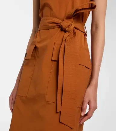 Saint Laurent Belted midi dress | Thumbnail 5 Saint Laurent Belted midi dress | Thumbnail 5