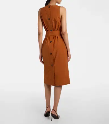 Saint Laurent Belted midi dress | Thumbnail 7 Saint Laurent Belted midi dress | Thumbnail 7