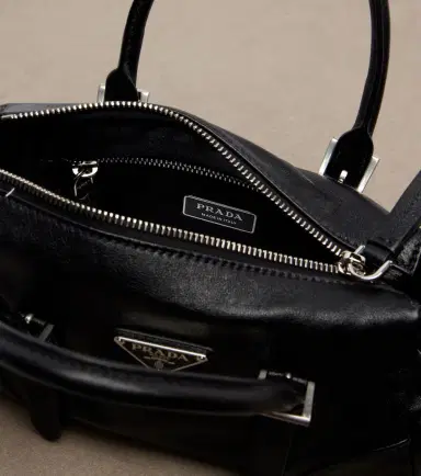 Prada Bonnie Small leather top-handle bag | Thumbnail 4