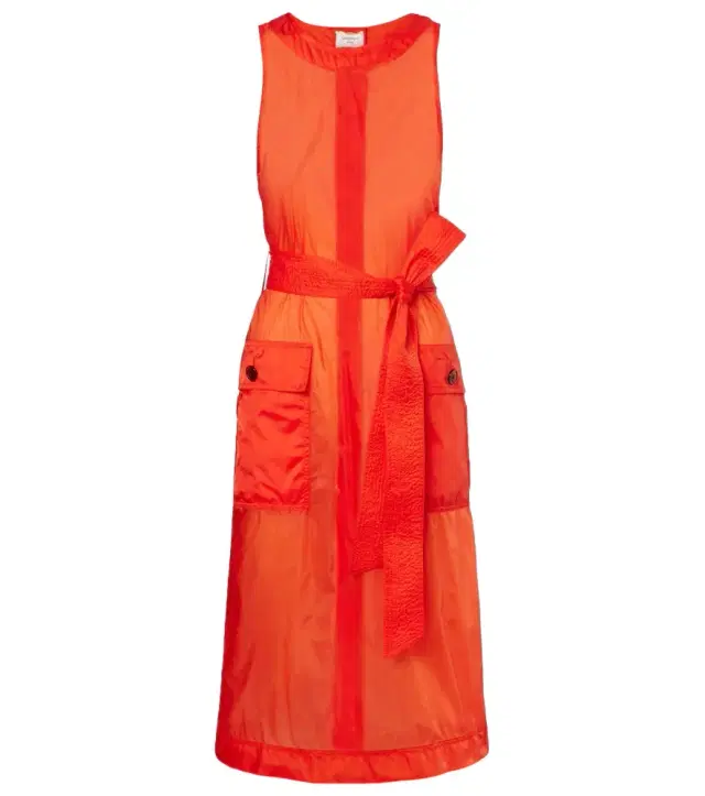 Belted midi dress