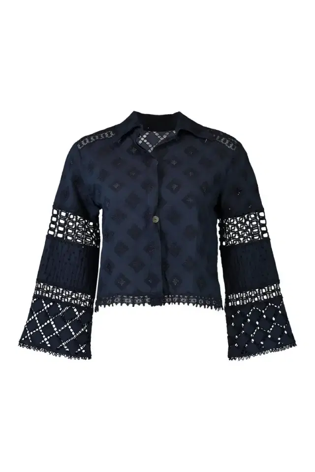 Aneto Blouse - Navy