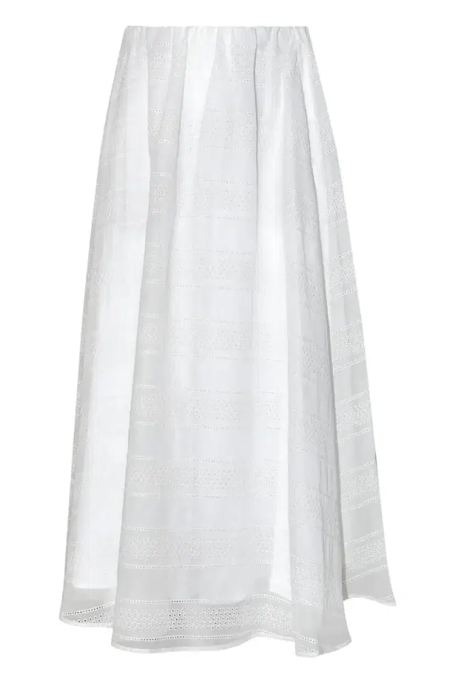Brunello Cucinelli Broderie Anglaise Maxi Skirt