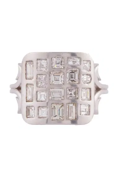 Sylva & Cie Diamond Baguette Small Ten Table Ring | Thumbnail 1