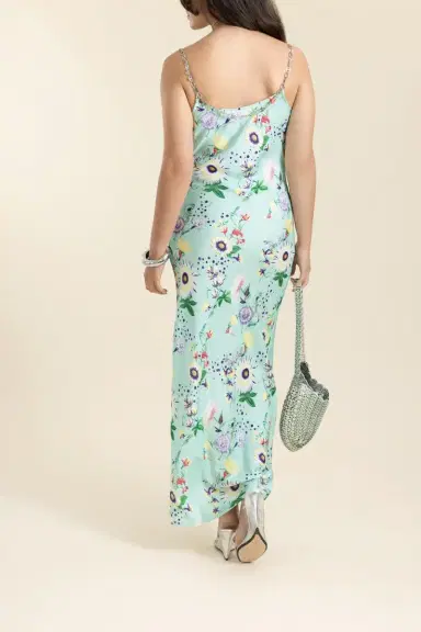 Rabanne Floral Chain Detail Slip Dress | Thumbnail 4