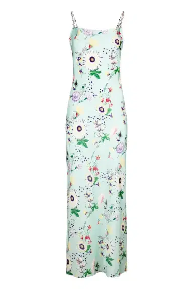 Rabanne Floral Chain Detail Slip Dress | Thumbnail 1