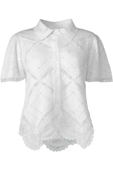 ERMANNO SCERVINO Short Sleeve Knit Shirt | Thumbnail 1